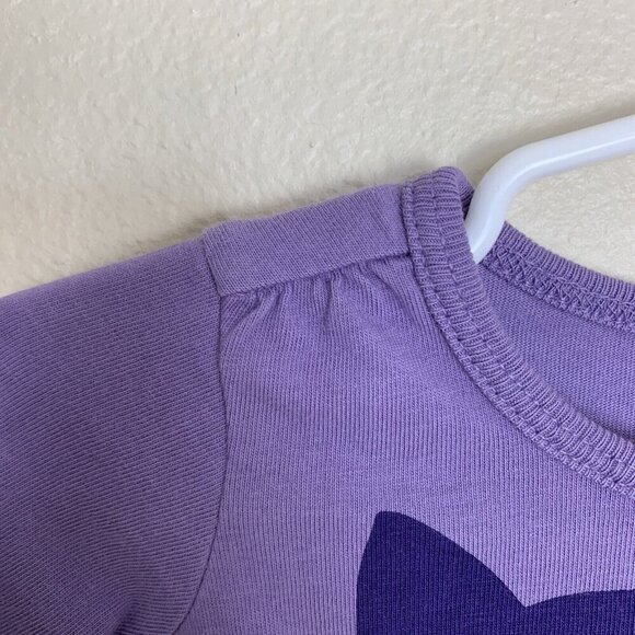 Tea Collection Long Sleeve Owl Graphic Tee T Shirt Knit Purple Girls 3-6 Months - Picture 3 of 13